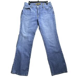 Seven7 Jeans Bootcut Size 12 Blue‎ Mid Rise Stretch Denim Classic Fit Y2K Style